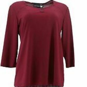 NWT ANTTHONY 2PC PANT SET WINE PXS